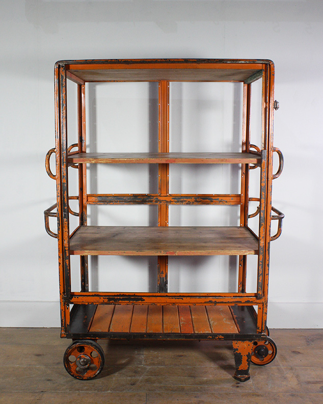 Large Orange Storage Shelving