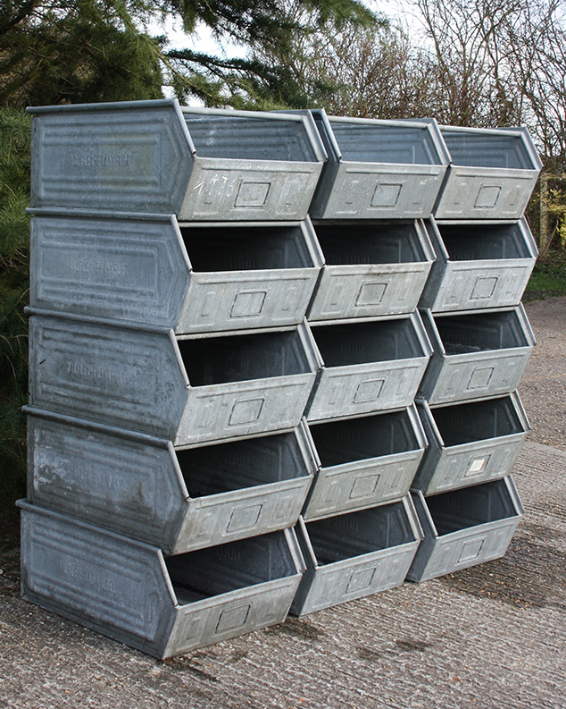 Large Industrial Metal Bins