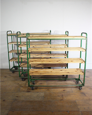 Green Shelving Trolley