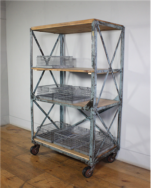 Blue Industrial Shelving