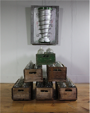 Hungarian Wooden Crates With Bottles