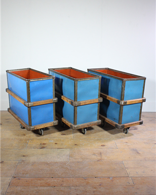 Blue industrial Storage trolley