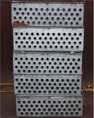 Metal Holed Crates