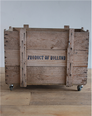 holland box on castors.