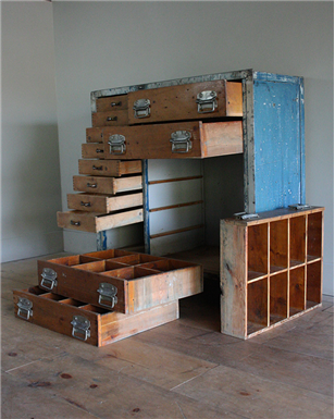 set of Vintage Drawers on Castors