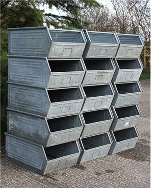 Large Industrial Metal Bins