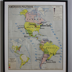 america & South America French Map x