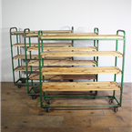 Green Shelving Trolley