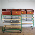 Green Shelving Trolley