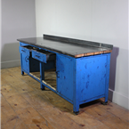 Large Metal Blue Workbench