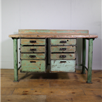 Green Multi Drawer Workbench