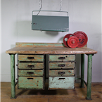 Green Multi Drawer Workbench