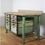 Green Multi Drawer Workbench