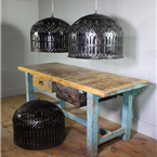 Reproduction Indian Caged Lights