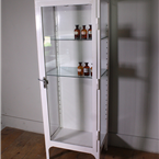 Single Door White Medical Cabinet