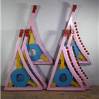 Pink Fair Ground Bumper Car Panels