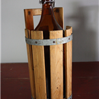 danish Beer Bottles in Wooden Crates.