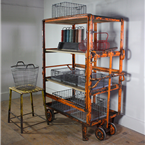 Large Orange Storage Shelving