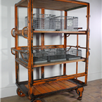 Large Orange Storage Shelving