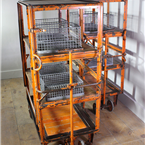 Large Orange Storage Shelving
