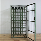 Green Metal Wine Cages.